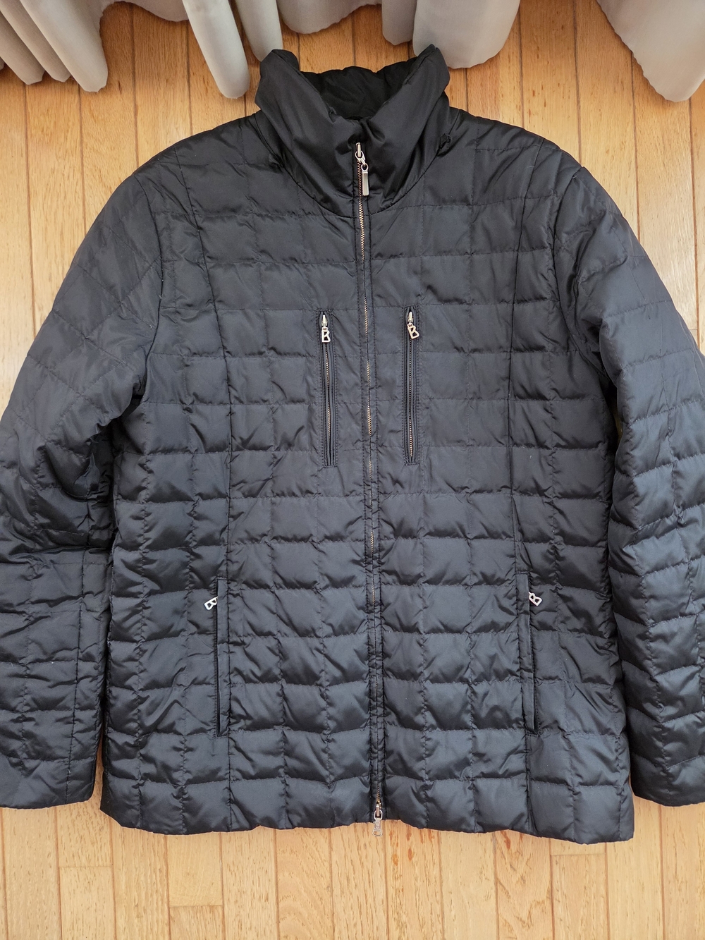 Vintage BOGNER Goan Thylmann Goose Down Jacket Black Sz 12